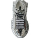 Silver Leather Super Queen Sneakers Shoes