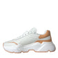 White Peach DAYMASTER Leather Sneakers Shoes