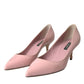 Light Pink Patent Leather Heels Pumps Shoes