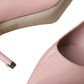 Light Pink Patent Leather Heels Pumps Shoes