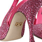 Pink Slingbacks Crystal Pumps Shoes