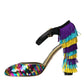 Multicolor Sequin Crystal Mary Jane Shoes