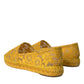 Yellow Taormina Lace Espadrille Loafers Flats Shoes