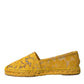 Yellow Taormina Lace Espadrille Loafers Flats Shoes