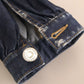 Blue High Waist Cotton Cargo Baggy Denim Jeans