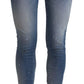 Blue Mid Waist Cropped Twiggy Denim Jeans