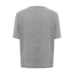 Chic Gray Cotton Tee for the Modern Woman