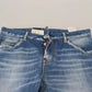 Blue Cotton Low Waist Cropped Cool Girl Denim Jeans