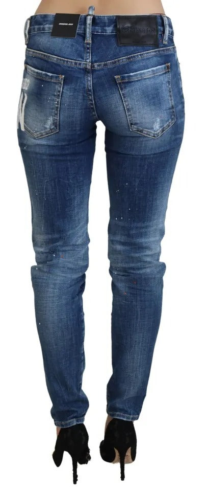 Blue Icon Low Waist Skinny Jennifer Denim Jeans