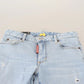 Blue Tattered Mid Waist Cropped Twiggy Denim Jeans