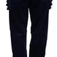 Blue Ruffles HighWaist Cotton Denim Boston Fit Pants