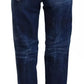 Blue Icon High Waist Straight Denim Boston Jeans