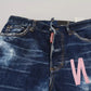 Blue Icon High Waist Straight Denim Boston Jeans