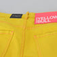 Yellow Cotton Low Waist Crop Denim Cool Girl Jeans