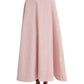 Light Pink Silk Long Maxi Cape Coat Jacket