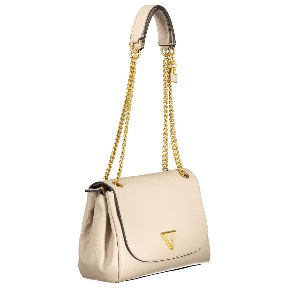 Beige Polyethylene Handbag