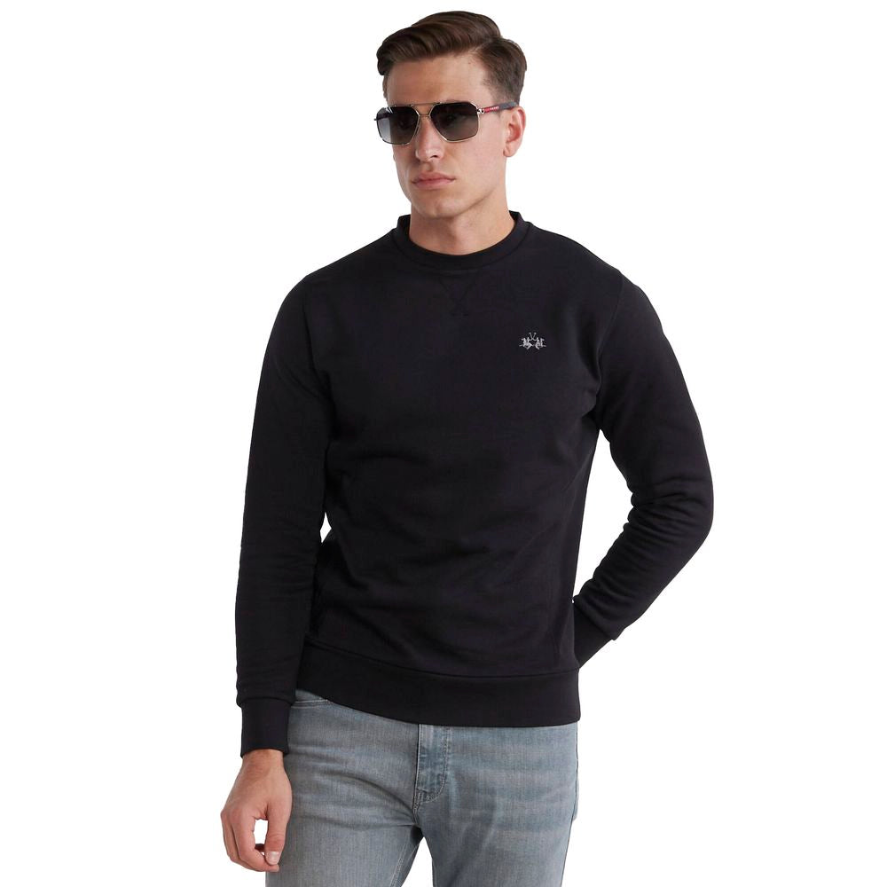 Black Cotton Sweater