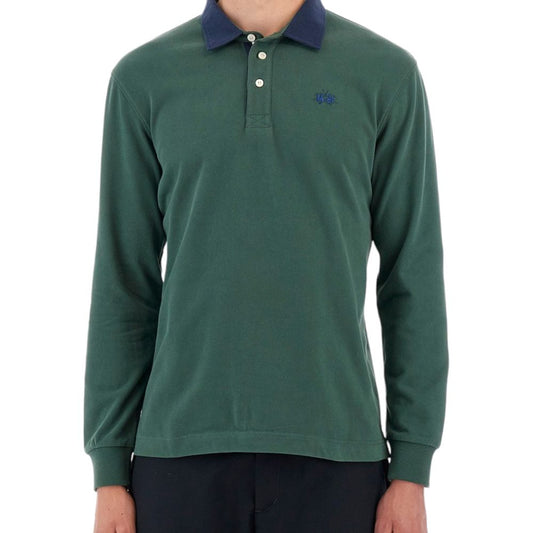 Green Cotton Polo Shirt