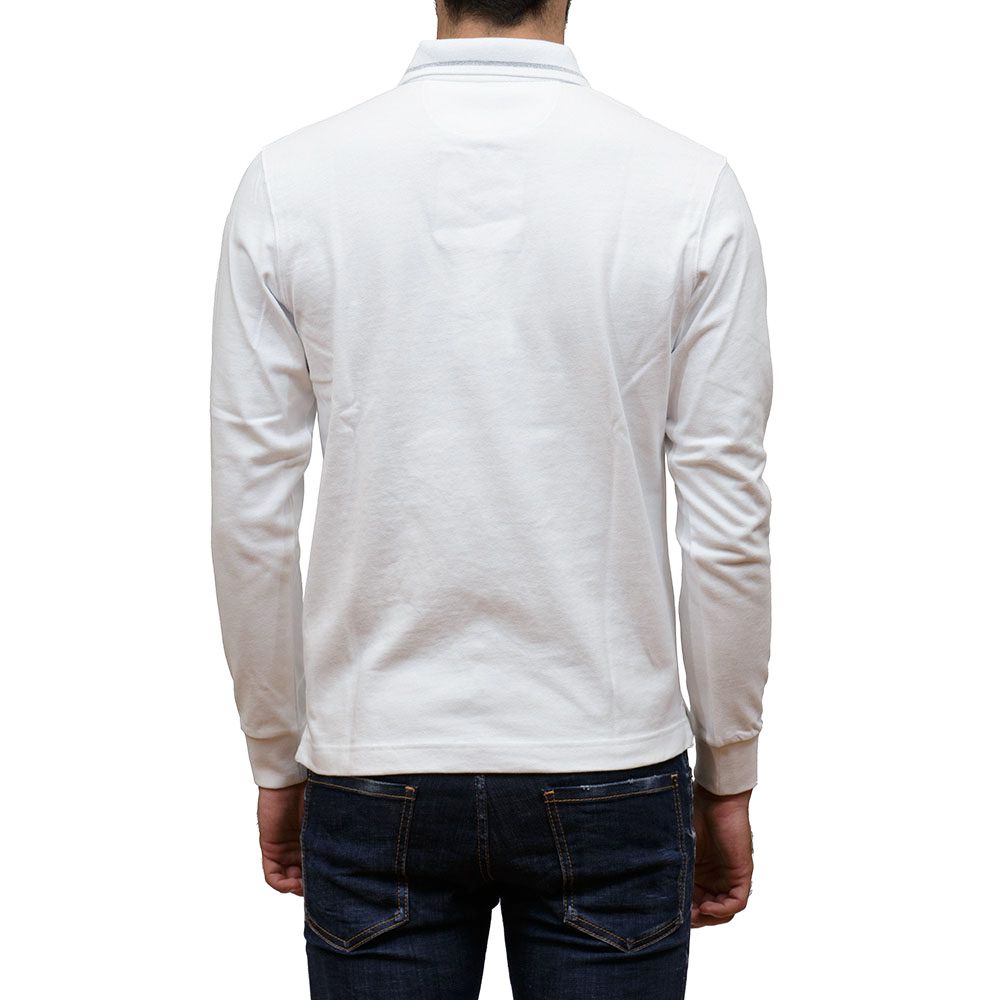 White Cotton Polo Shirt