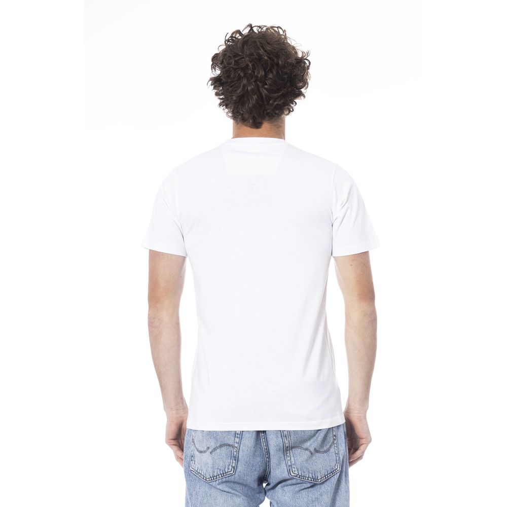 White Cotton Men T-Shirt