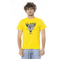 Yellow Cotton Men T-Shirt