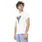 White Cotton Men T-Shirt