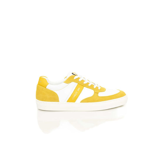 Yellow Leather Mens Sneaker