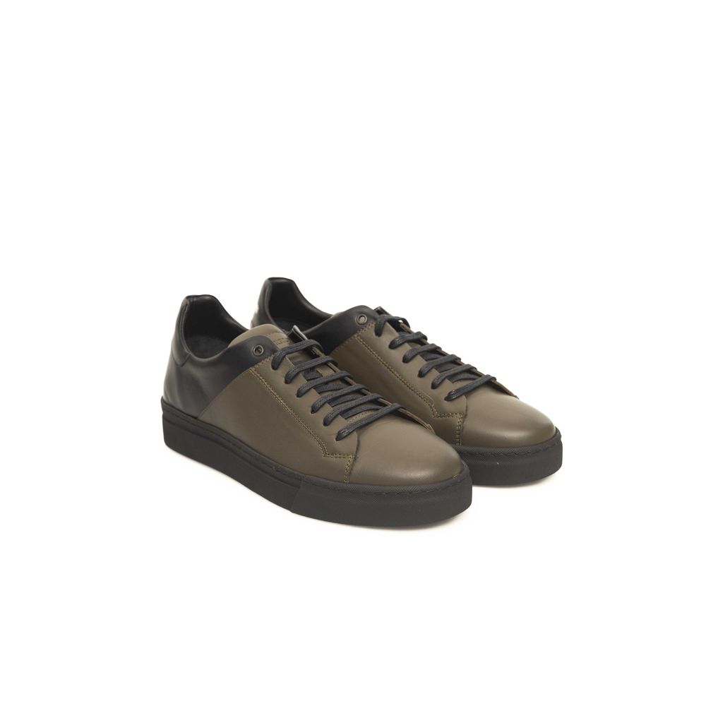 Green Leather Men's Sneaker