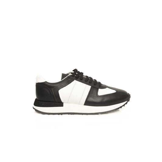 Black Calf Leather Men Sneaker