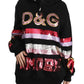 DG Sequined Hooded Pullover Sweater