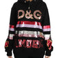 DG Sequined Hooded Pullover Sweater