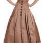 Crystal Pink Silk Chandelier Ball Gown Dress