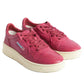 Fuchsia Leather Di Capra Sneaker