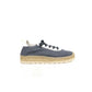 Blue Polyester Men Sneaker