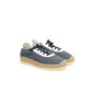 Blue Leather Men Sneaker