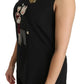 Black Silk DG Family Crystal Sleeveless Top