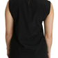 Black Silk DG Family Crystal Sleeveless Top