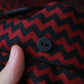 Black Red Zigzag Pattern Casual Shirt