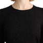 Black Lace Long Sleeves Blouse STAFF Top