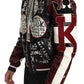 Black Bordeaux Hooded Leather DG King of Love Jacket