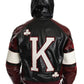 Black Bordeaux Hooded Leather DG King of Love Jacket