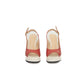 Red Calf Leather Women Sandal