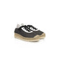 Black Polyester Men Sneaker