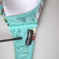 Mint Green Floral Print Beachwear Bikini Top