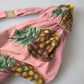 Pink Printed Beachwear Bikini Top Swimsuit