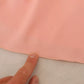 Pink Silk Stretch Strapless Sheath Midi Dress