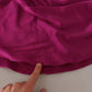 Sheath Mermaid Fuchsia Silk Stretch Gown Dress