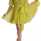 Yellow Shift A-line Silk Gown Dress