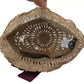 Brown Ribbon Floral Embellished Straw Hat