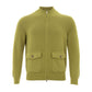 Elegant Green Cotton Cardigan for Men